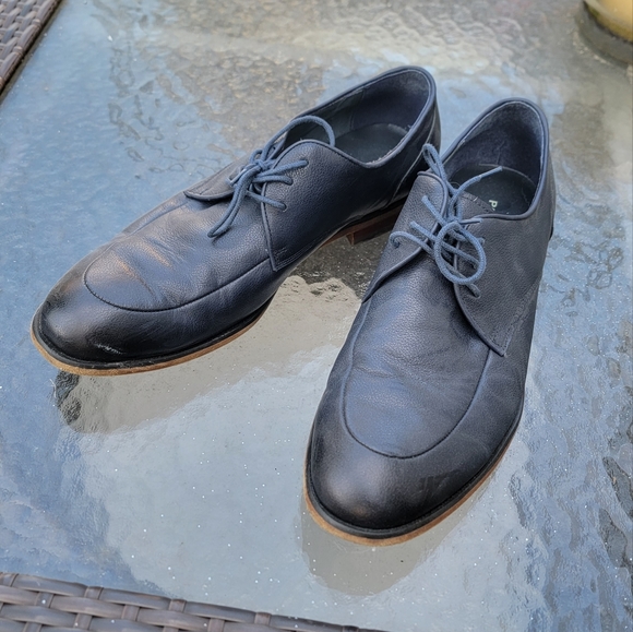 Paolo Conte Leather Oxford Dress Shoes - Picture 6 of 7